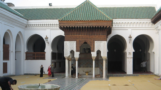 Two Muslim women, Fatima and Miriam al-Firhi, created the world's first university, Al-Qarawiyyin in Fez, Morocco, in 859 AD. Two Muslim women, Fatima and Miriam al-Firhi, created the world's first university, Al-Qarawiyyin in Fez, Morocco, in 859 AD.