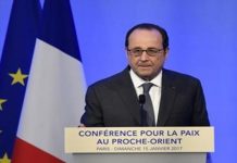 Francois Hollande: Two-state solution is the only way