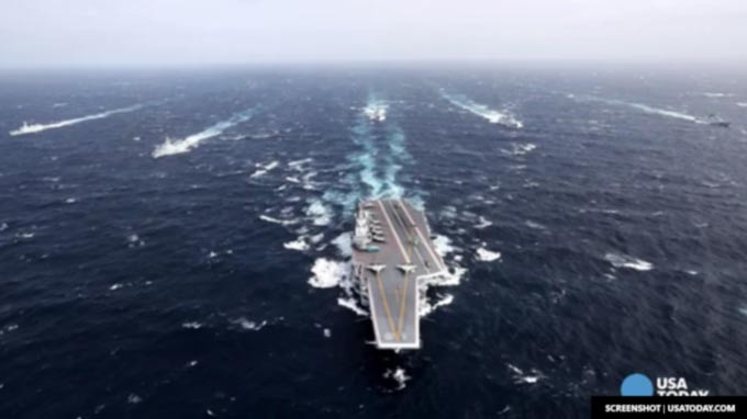 Against warnings from China, the United States Navy sets out for South China Sea