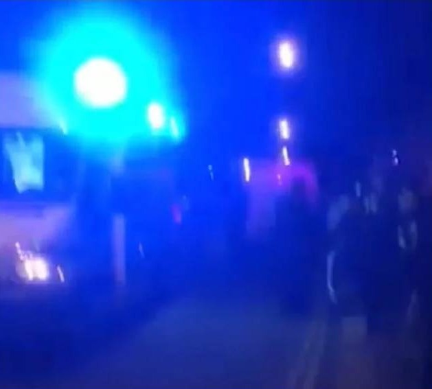 A video posted to Facebook allegedly showing the aftermath of the car attack outside a mosque in London, England. FACEBOOK/SAMIR HAIDARI